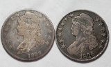 1826 and 1835 US Capped Bust Liberty Half Dollars