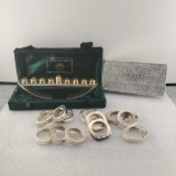 Bergdori Goodman Napkin Rings & Steve Klein Jacob Rosenthal Judaica Menorah