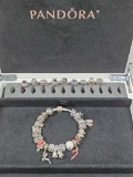 Authentic Pandora Bracelet with Lots of Charms & Lmt. Ed. Box