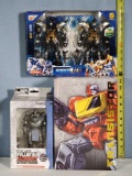 3 Anime/ Robot Action Figure Toys with Original Boxes