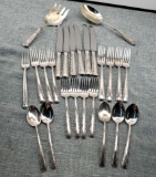 23 Pieces Of Sterling Silver Towle Candlelight Flatware