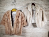 2 Vintage Mink Fur Stoles