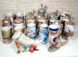 Collection of Budweiser Steins