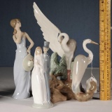 3 NAO and Lladro Figurines