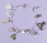 Sterling Silver Disney Charm Bracelet