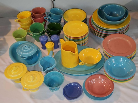 Lot of 75+ Pcs Harlequin China in Varied Colors