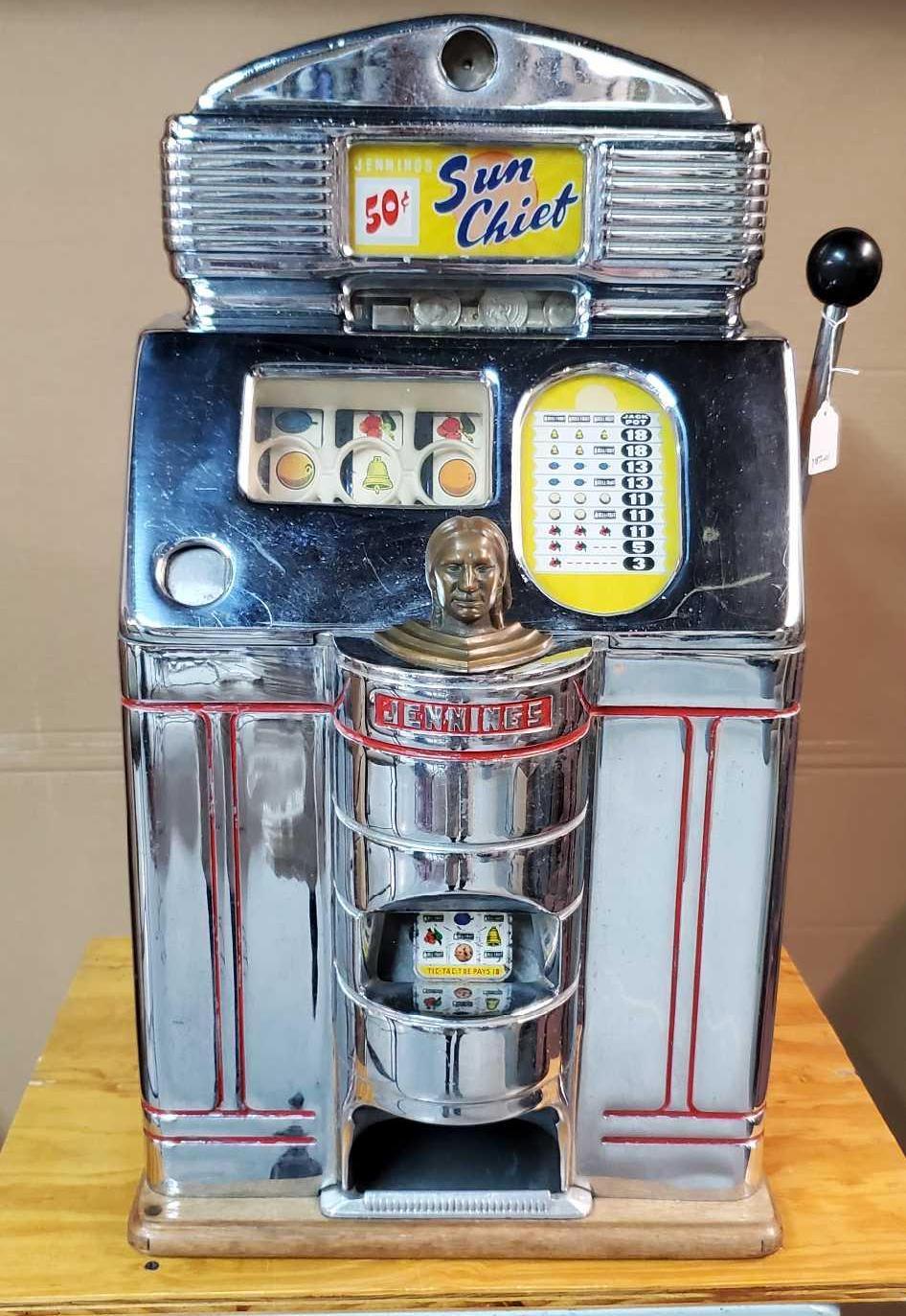 RARE Antique1948-49 Working Jennings Sun Chief | Proxibid