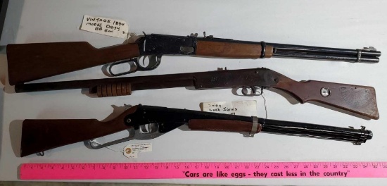 3 Sought After Antique and Vintage Model Daisy BB Guns