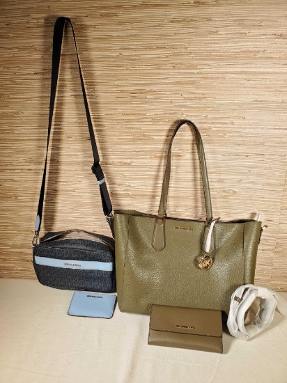 2 Michael Kors Handbags with Matching Wallets