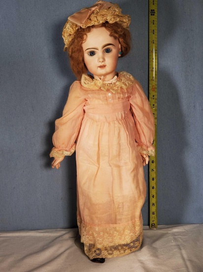 24" Bebe Jumeau Doll Marked Red Ink LXII