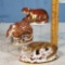 3 Hand Painted Royal Crown Derby Animal Paperweight Desk Sculptures