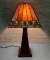 Arts & Crafts Style Stained Glass Lamp