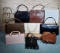Collection of Vintage Ladies Handbags, Most Leather