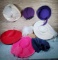 Collection of Vintage Felt Couture Ladies Hats