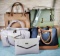 5 Leather Joy and Iman Handbags, Most are New