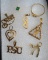 Lot Of 14K Yellow Gold Pendant, Ring & Charms