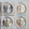 4 US Silver Eagle 1 Troy Oz .999 Silver Bullion Coins - 1991, 1992, 1993 and 1994