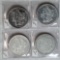 4 US Morgan Silver Dollars -1886, 1891, 1921, and 1921-S