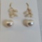 2 Pair of 14K Yellow Gold & Pearl Stud Earrings