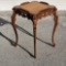 Inlaid Satinwood Side Table with Carved Cabriole Legs