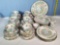 44 Pc Royal Albert Indian Tree Bone China Dinnerware, Service for 6ish 1935-1941