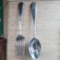 Very Large Aluminum Spoon & Fork