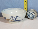 2 Pcs Nanking Cargo Shipwreck Porcelain Bowls, Qianglong Period, Circa 1751