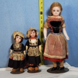 3 Antique German Dolls - 2 Johan Walther & Sohn 8