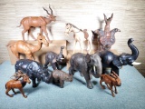 11 Leather Animal Figures