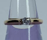 10k Gold Diamond Solitaire Ring