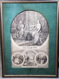 Harper's Weekly William Nast Civil War Political Commentary Election Newspaper Etching Nov 8, 1864