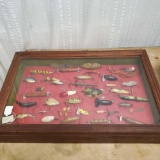 Glass Top Case Full of Fishing Lures & Plugs