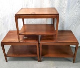 3 Walnut Mid Century Modern Lane Style No. 997-45