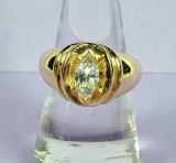 14k Gold CZ Ring