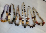 6 Vintage Trade Bead Necklaces From Around The World Bead Collection