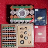 Royal Australian Mint 1991 Proof Set, 1969 and 1971 Uncirculated Mint Sets