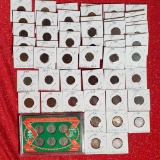 48 Indian Head Pennies and 11 Buffalo Nickels