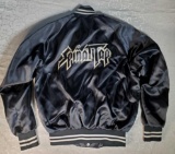 Original Cast Medium Spinal Tap Black Jacket with White Lettering and Banded Cuffs