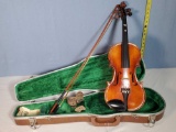 Very Nice 1966 E. R. Pfretzschner Violin & Glasser-Roth Bow With Hard Case