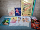 Vintage Striporama Poster, Calendar Pinup Pages, & Books