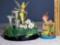 Walt Disney Tinkerbell Fountain by Cody Reynolds and Peter Pan Forever Young WDCC Figurines