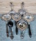 Collection of Antique Sterling Silver Tea Strainers