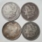 4 Morgan Silver Dollars - 1881, 1886-O, 1889, and 1900-O