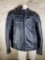 Men's Authentic Harley Davidson Black Leather Armor Jacket with Lining