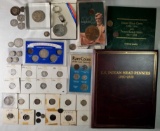 Case Lot of Worn 1800s to Early 1900s US Silver Coinage, Indian Head Pennies and More