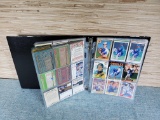 Binder with Approx. 230 Signed Baseball & Football Cards