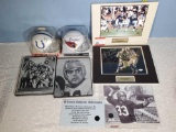 Football Signed Mini Helmets and 8x10s - Riddick, Graham. Selmon, Allen, Moore, etc, some with COAs