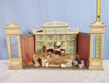Antique Country Store Diorama Spices, Breads, Meat, Fish, Pies, Cookware, Etc.
