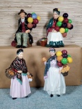 4 Royal Doulton Balloon Figurines