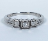 White 14k Gold Diamond Ring